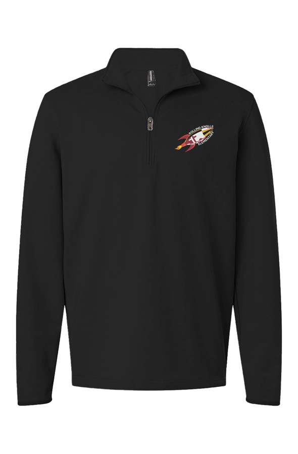 Performance Quarter Zip Pullover Embroidered Logo