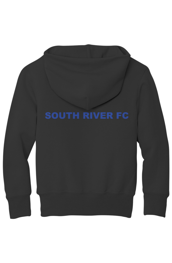 Youth Fleece Black Royal Hoodie with SRFC Back